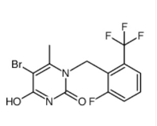 1-[2-氟-6-（三氟甲基）苄基]-6-甲基嘧啶-2,4（1H，3H）-二酮